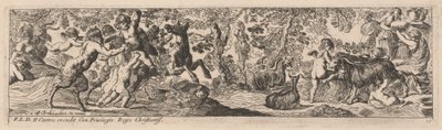 Satyres et Putti Jouant avec des Animaux - Pierre Brebiette