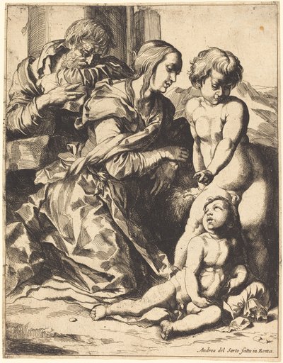 La Sainte Famille - Pierre Brebiette after Andrea del Sarto