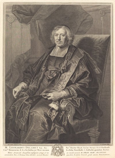 Léonard de Lamet - Pierre Drevet after Hyacinthe Rigaud