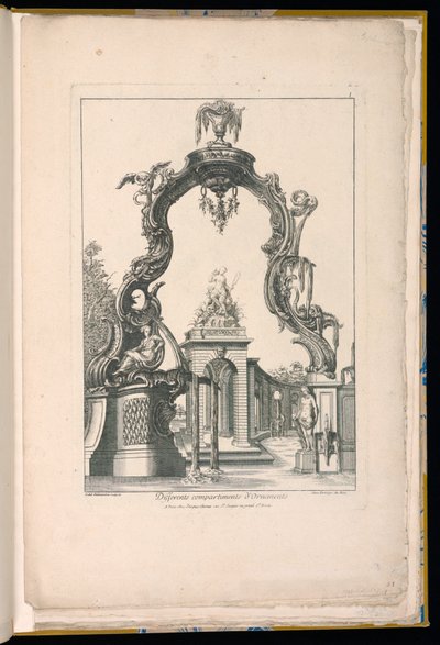 Cartouche et Fontaine - Pierre Edme Babel