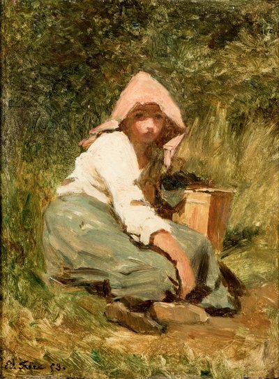 Une fille - Pierre Edouard Frere