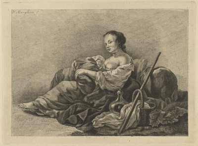 Bergère avec enfant - Pieter de Mare