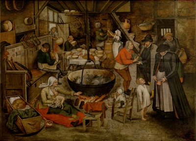 Visite aux paysans - Pieter the Younger Brueghel