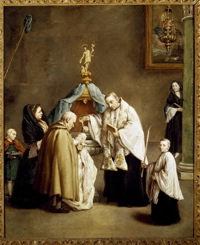 Le baptême - Pietro Longhi