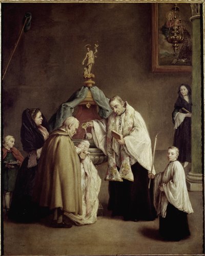 Le baptême - Pietro Longhi