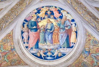 Le Christ tenté par le diable - Pietro Perugino