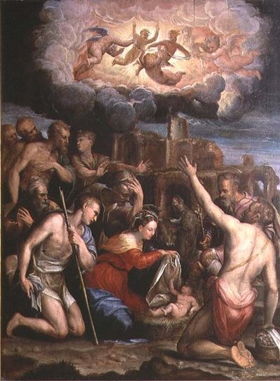 Adoration des bergers - Prospero Fontana