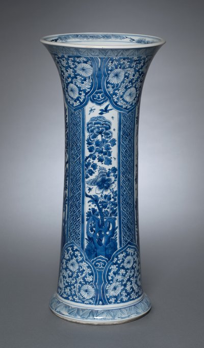 Vase avec couvercle - Qing Dynasty Chinese School