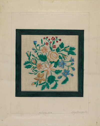 Pièce de broderie - Raymond Manupelli