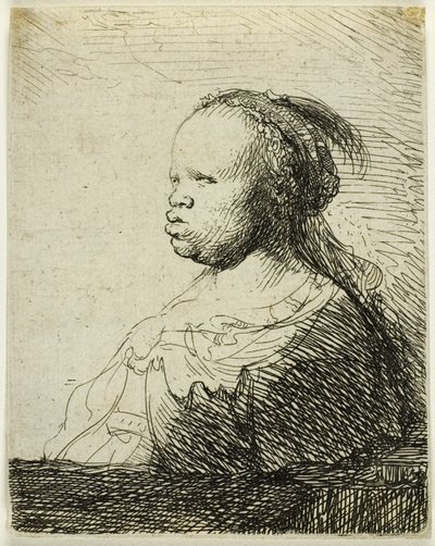 Une femme africaine - Rembrandt van Rijn