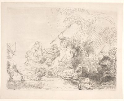 La Grande Chasse au Lion - Rembrandt van Rijn