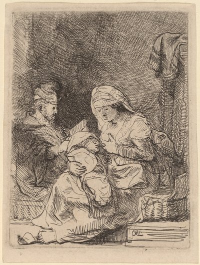 La Sainte Famille - Rembrandt van Rijn