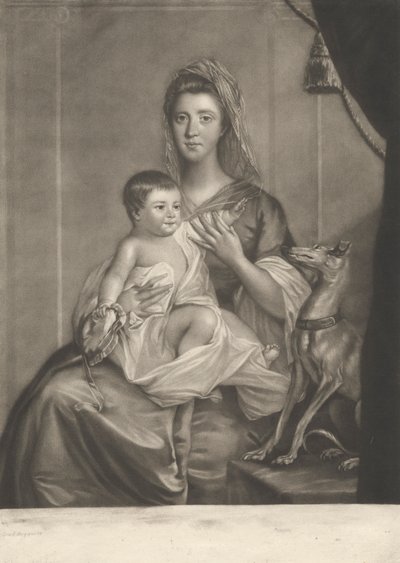 Lady Cathcart et son enfant - Richard Houston