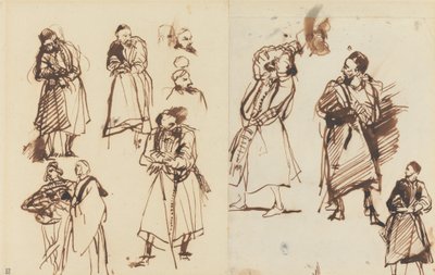 Études pour Shylock - Richard Parkes Bonington