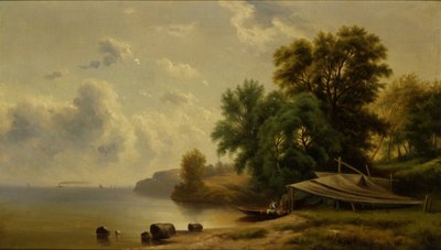 Paysage avec campement - Robert Seldon Duncanson