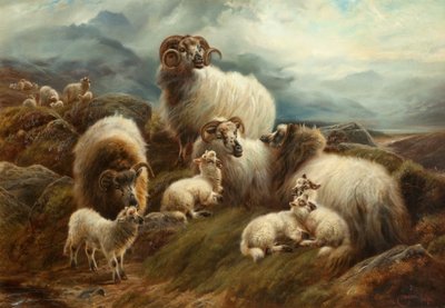 Moutons dans un paysage, 1894 - Robert Watson