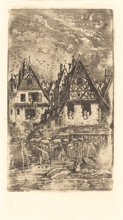 Entrée du village - Rodolphe Bresdin