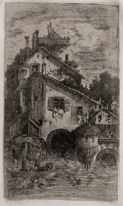 Le moulin, 1866 - Rodolphe Bresdin