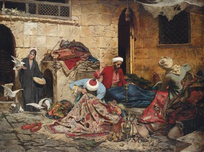 Les raccommodeurs de tapis, 1883 - Rudolf Der G. Swoboda