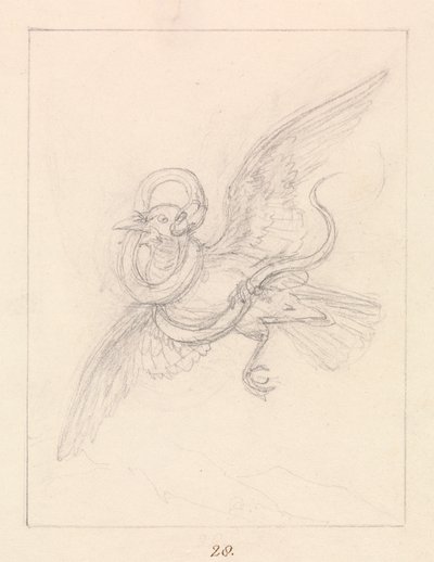 Corbeau et serpent - Samuel Howitt