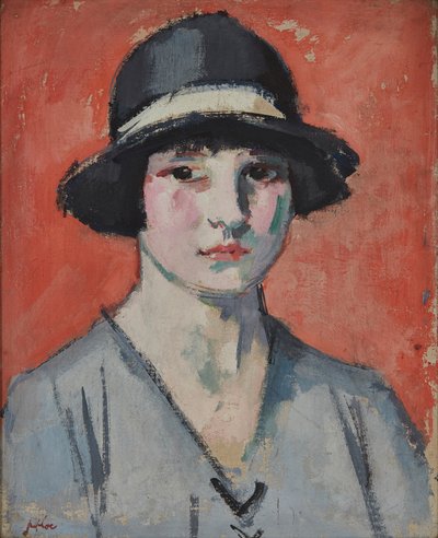 Le chapeau noir - Samuel John Peploe