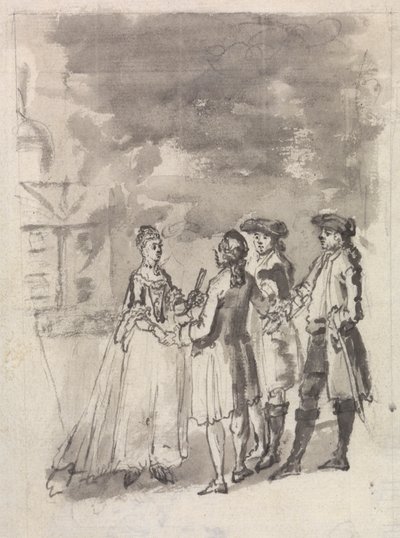 Les spectateurs de théâtre - Samuel Wale