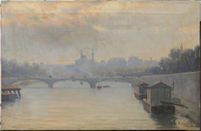 La Seine et le Trocadéro - Santiago Rusiñol