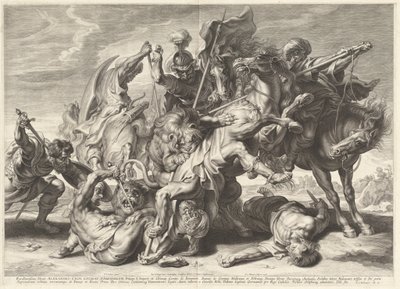 Chasse au lion - Schelte Adams Bolswert after Sir Peter Paul Rubens