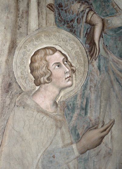 Maesta : Saint Ansanus, 1315 (détail) - Simone Martini