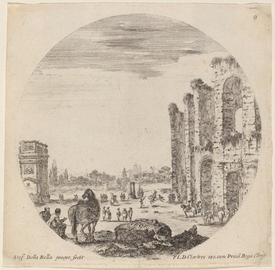 Colisée et Arc de Constantin - Stefano della Bella