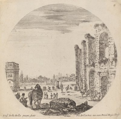 Colisée et Arc de Constantin, 1646 - Stefano della Bella