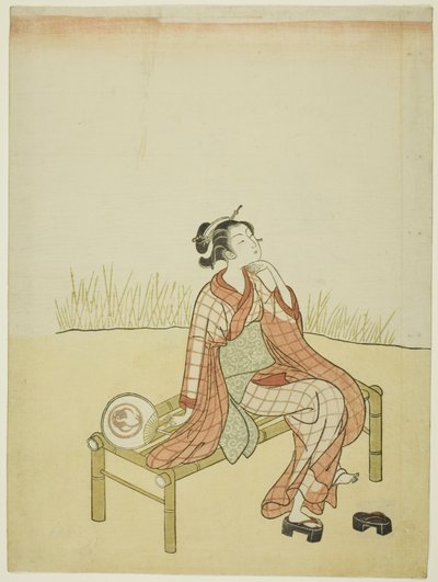 Au bord du ruisseau - Suzuki Harunobu