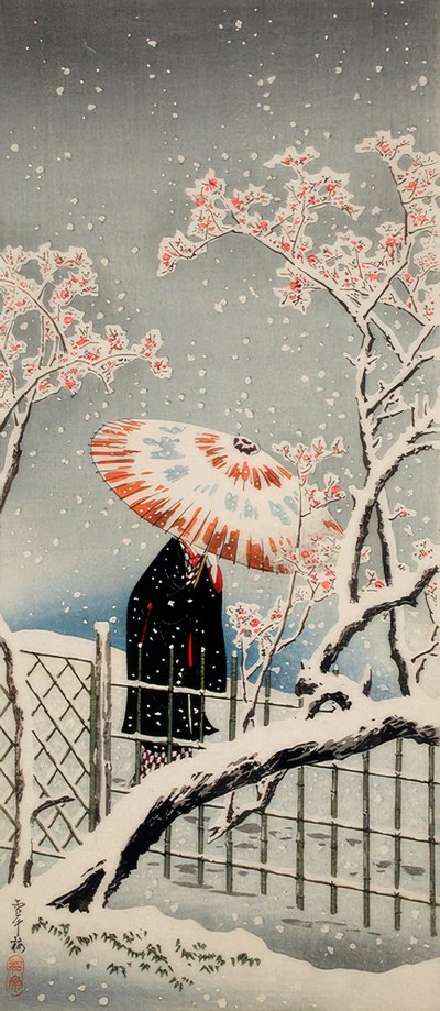 Prunier sous la Neige - Takahashi Hiroaki