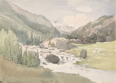 Vallée de Montagne, début-milieu du 19ème siècle - Thomas Ender