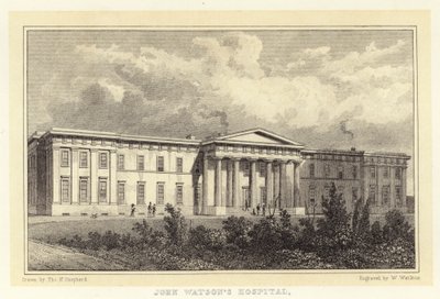 Hôpital John Watson (gravure) - Thomas Hosmer (after) Shepherd