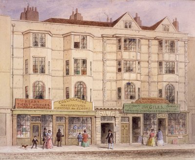 Aldersgate Street, Londres, 1851 - Thomas Hosmer Shepherd