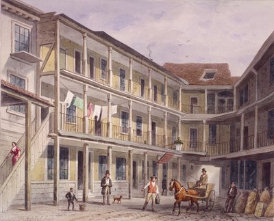 Aldgate High Street, Londres, vers 1850 - Thomas Hosmer Shepherd