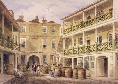 Bell Inn, Aldersgate Street, Londres - Thomas Hosmer Shepherd