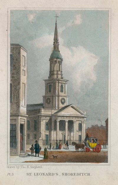 Église Saint-Léonard, Shoreditch - Thomas Hosmer Shepherd