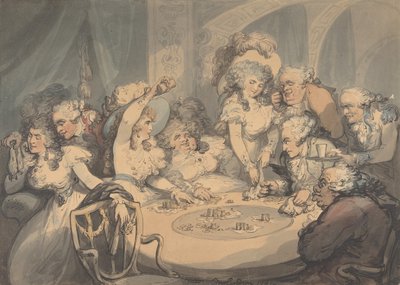 Une table de jeu à Devonshire House, 1791 - Thomas Rowlandson