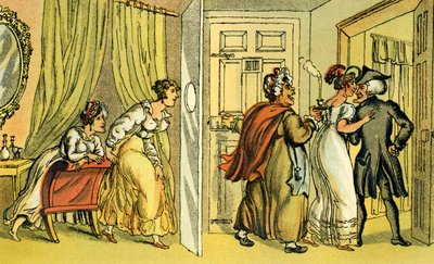 Le Dr Syntax dans la mauvaise maison de pension - Thomas Rowlandson