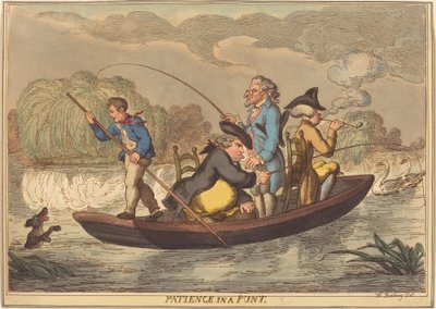 Patience dans une barque - Thomas Rowlandson