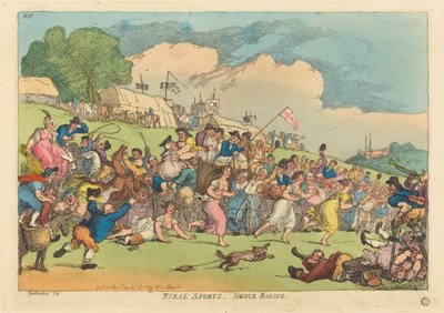 Sports Ruraux. Course en Chemise - Thomas Rowlandson