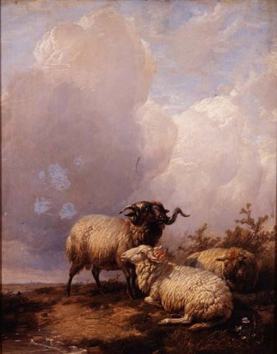 Moutons dans le Paysage - Thomas Sidney Cooper