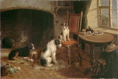 Intérieur avec des chiens - Thomas Smythe