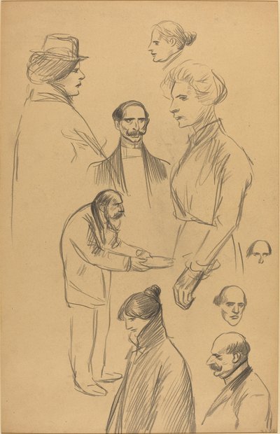 Études de Figures [verso] - Théophile Alexandre Steinlen