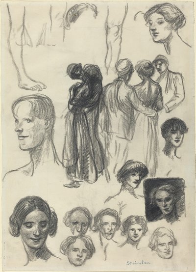 Feuille de croquis - Théophile Alexandre Steinlen