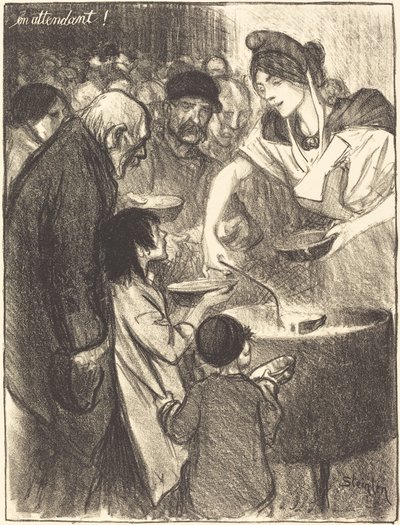 En attendant - Théophile Alexandre Steinlen