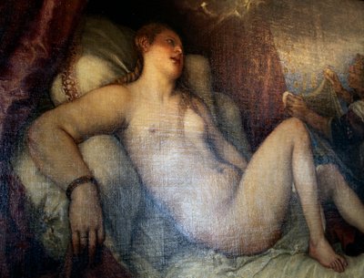 Danaé, vers 1554 - Titian