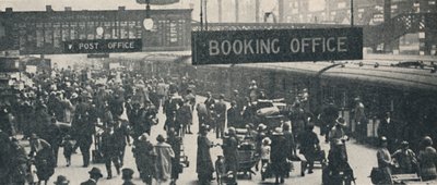 Scène de vacances à la gare de Liverpool Street, 1926 - Unbekannt